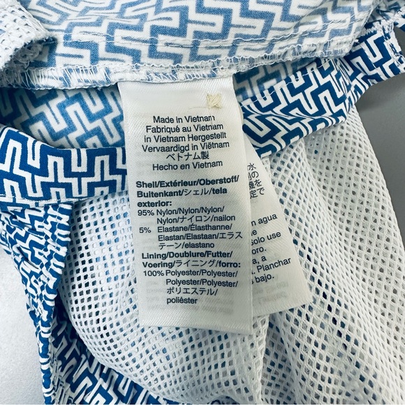 JCrew 6" Stretch Swim Trunk - Blue Maze - Picture 4 of 4